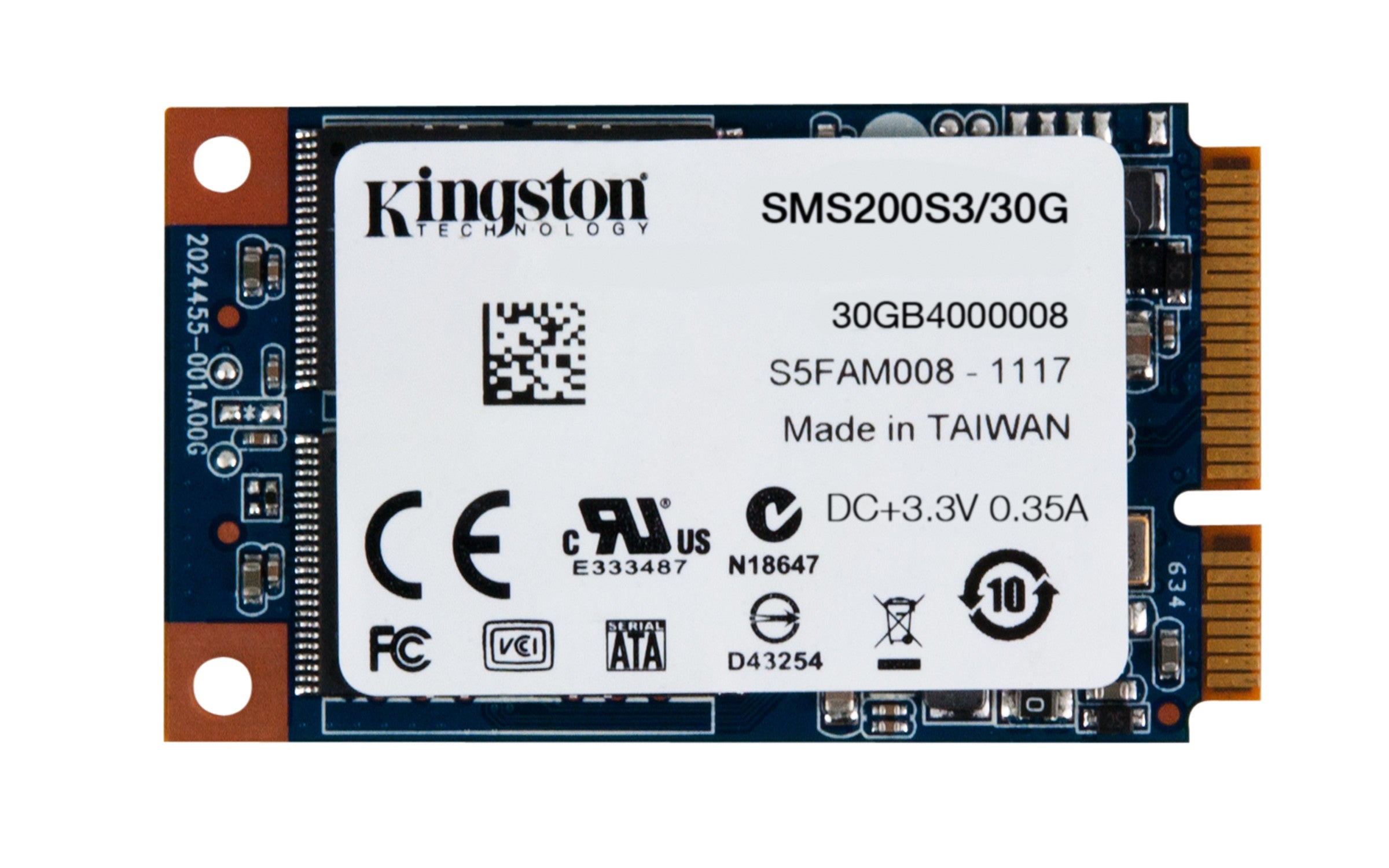 KINGSTON 30GB SSDNOW MSATA