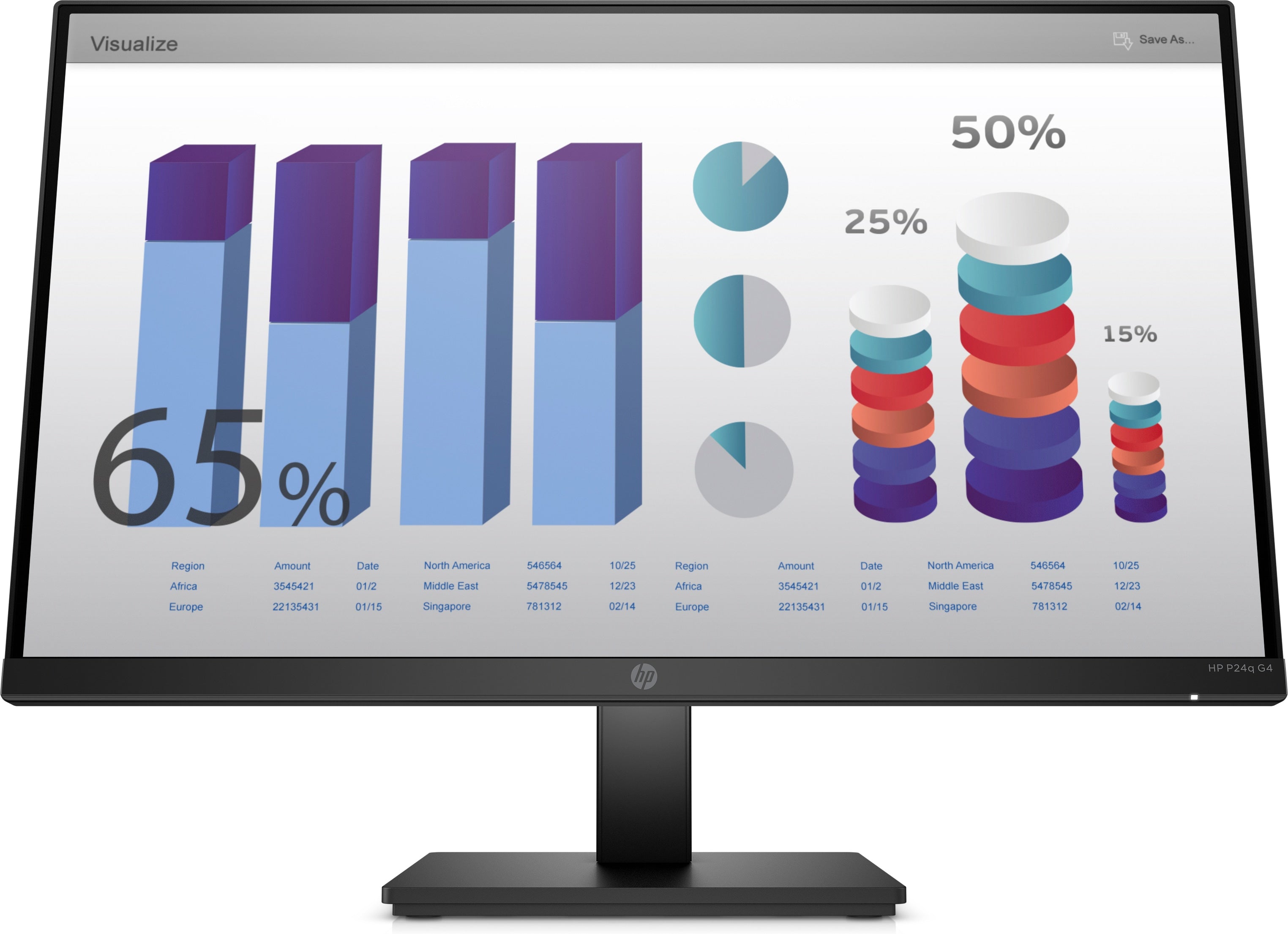 HP P24q G4 23.8inch QHD Monitor