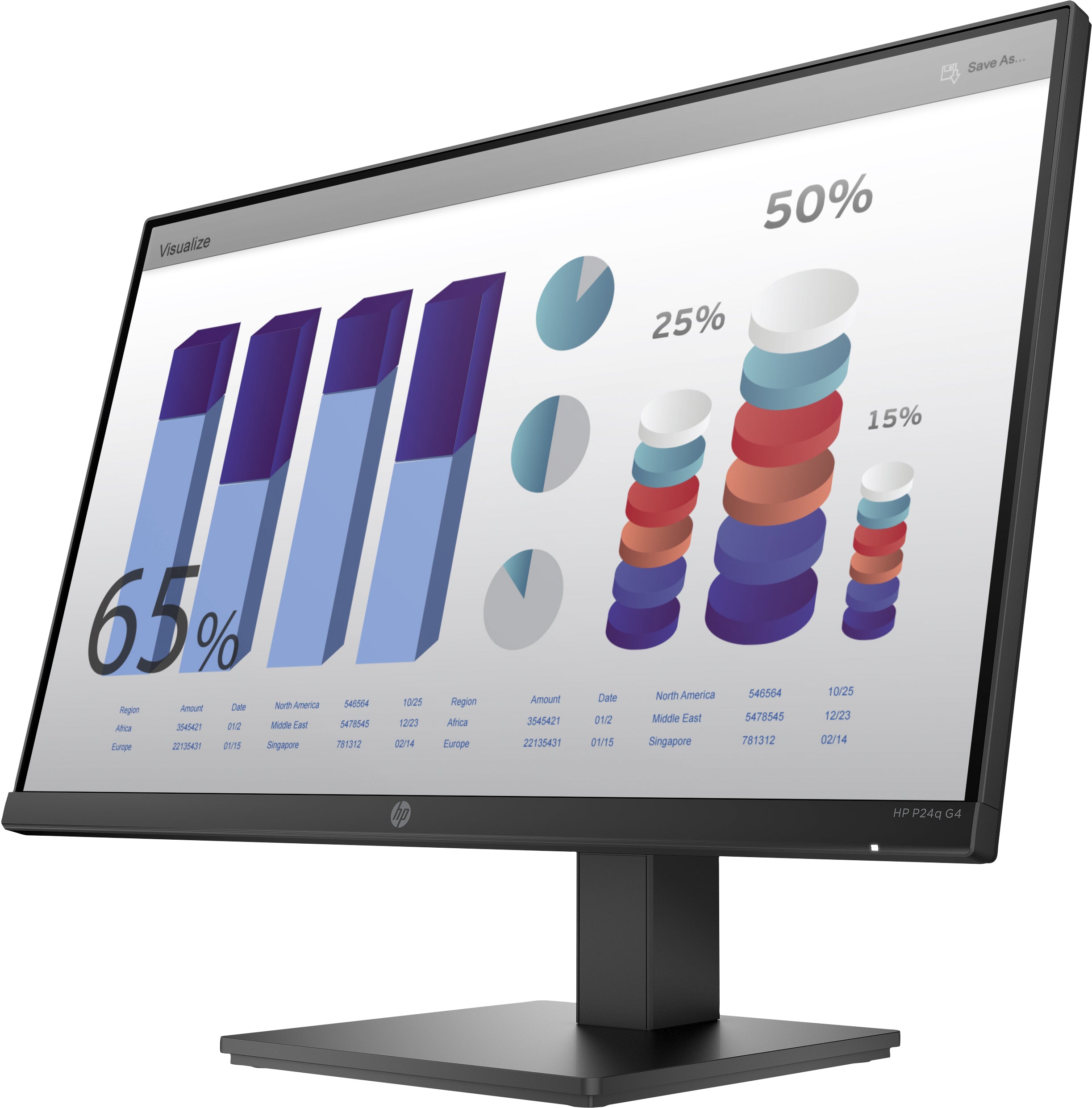 HP P24q G4 23.8inch QHD Monitor