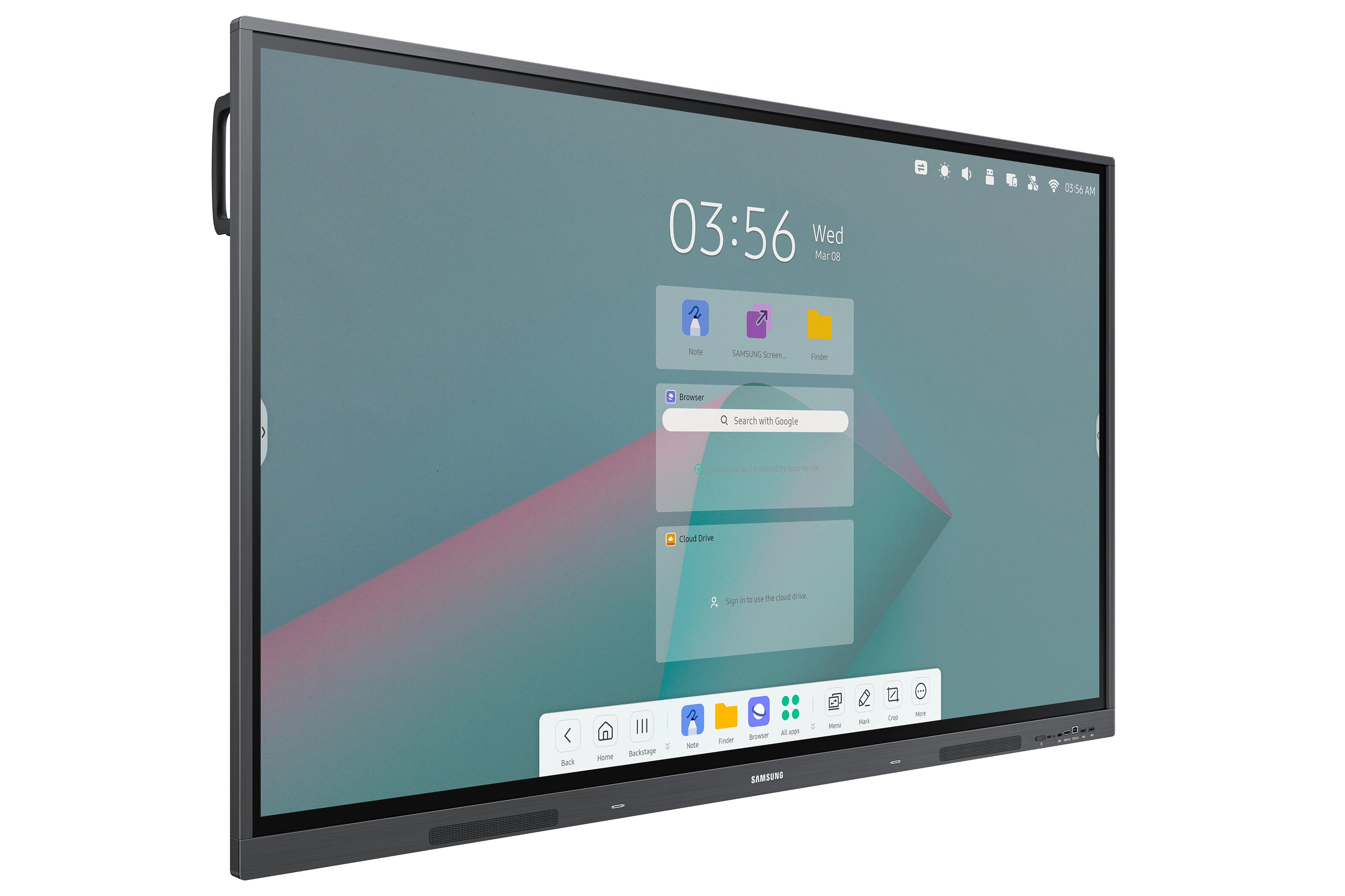 SAMSUNG WAC EBOARD WA65C, 65", ANDROID 11, UHD, IR TOUCH, 3XHDMI (CEC) 2.0, USB-C PD 65W, VIDEO OUT HDMI, USB 5(2.0X1, 4X3.0), RS232 IN/OUT, RJ45 IN/OUT, OPS SLOT