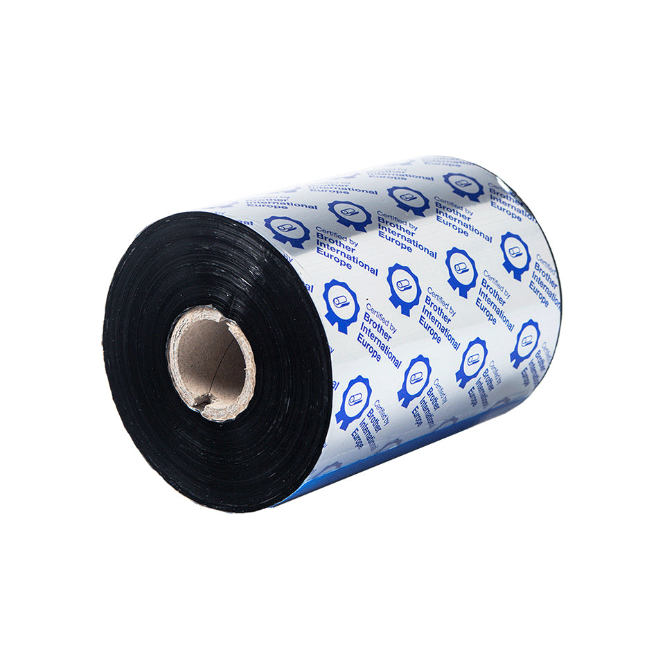 BROTHER BRP-1D600-110 BLACK RIBBON, PREMIUM RESIN, 110MM X 600M (SOLD IN 6-PACK)