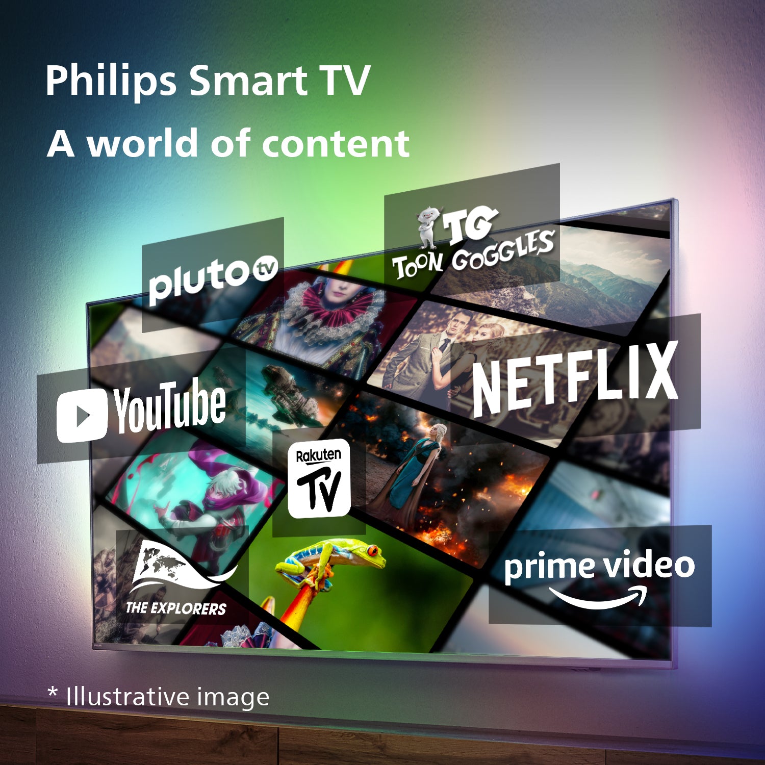 PHILIPS 75" PUS7608, 4K, 60HZ, HDR10+, DOLBY VISION/ATMOS
