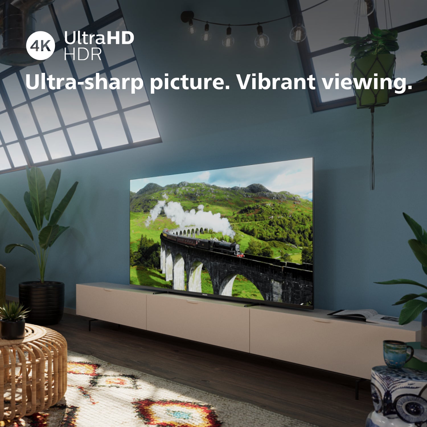 PHILIPS 75" PUS7608, 4K, 60HZ, HDR10+, DOLBY VISION/ATMOS